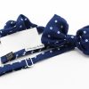 Silk bow tie with pocket handkerchief