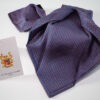 cravatta sette pieghe in seta twill