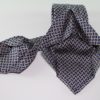 Seven fold silk twill tie - blue