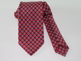 Three Fold Twill Silk Tie - red
