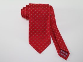 Silk Unlined Tie - red