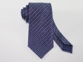 Silk Unlined Tie - blue