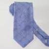Three Fold jacquard silk tie - light blue