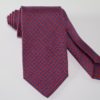 Cravatta tre pieghe in seta twill rossa