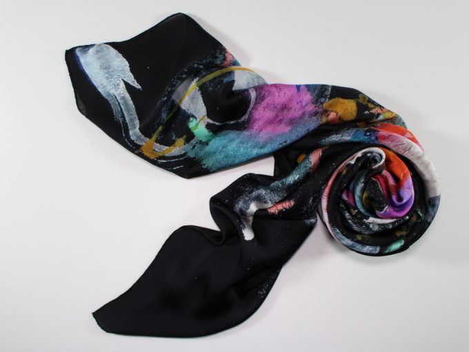 Foulard Dream flight by Midori Mccabe