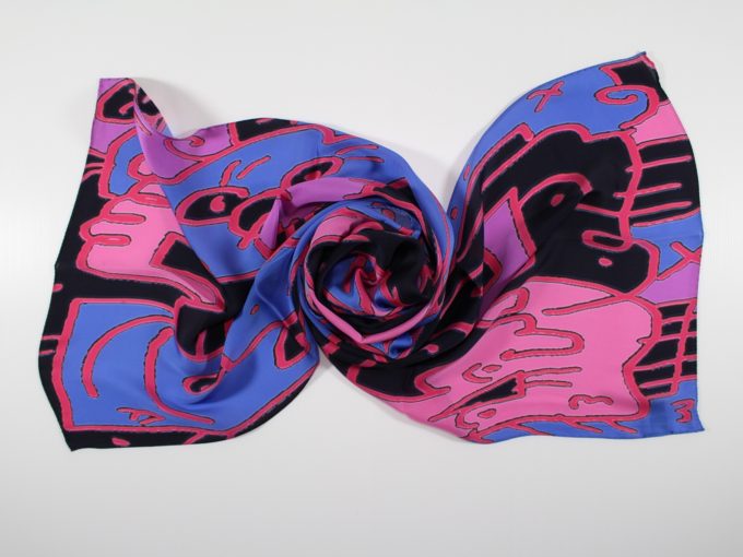 Silk scarf Boccuccia di Rosa by Antoh