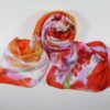 Silk scarf Foulard Haru Moeru by Midori Mccabe