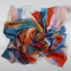 Silk scarf Papipupepo by Midori Mccabe