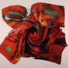 Silk scarf Oiran by Midori Mccabe 