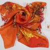 foulard in seta 70x70 Luce del sole by Midori McCabe