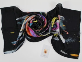 Silk scarf Dream Flight by Midori Mccabe