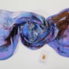 Silk scarf Seven Nights by Midori Mccabe