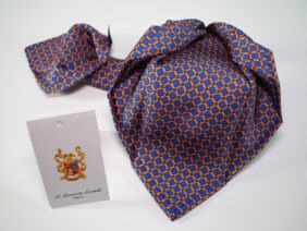 cravatta sette pieghe in seta twill