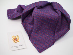 cravatta sette pieghe in seta twill