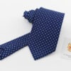 cravatta tre pieghe sartoriale in seta twill