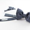 Silk bow tie with pocket handkerchief