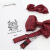 Silk bow tie with pocket handkerchief