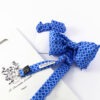 Silk twill bow tie with pocket handkerchief