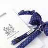papillon in seta con pochette